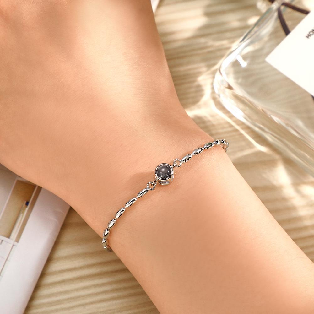 Custom Projection Bracelet Design Chain Simple Gift - yournamenecklaceau