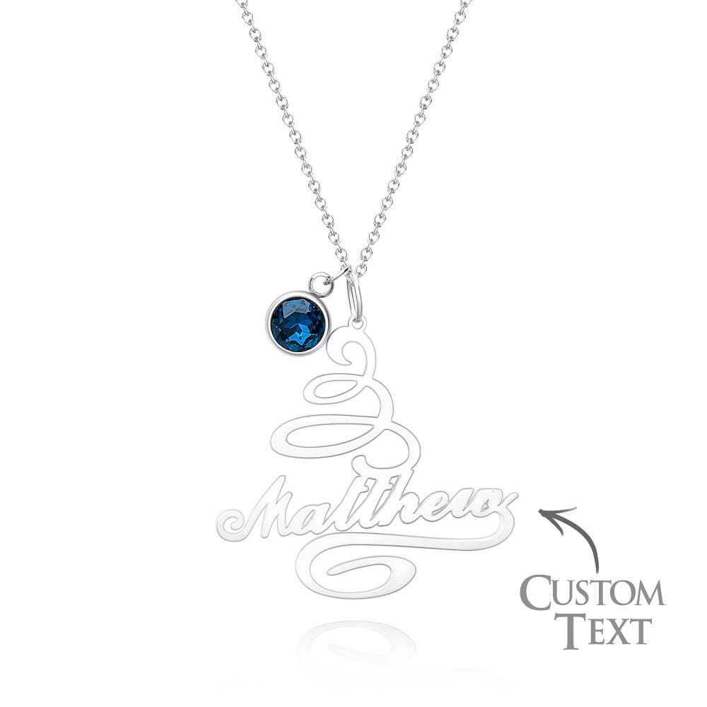 Custom Name Birthstone Christmas Tree Unique Gift - yournamenecklaceau