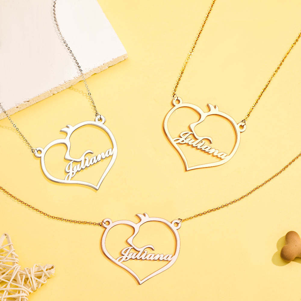 Personalized Heart Pet Memorial Necklace Memorial Gift for Her - yournamenecklaceau