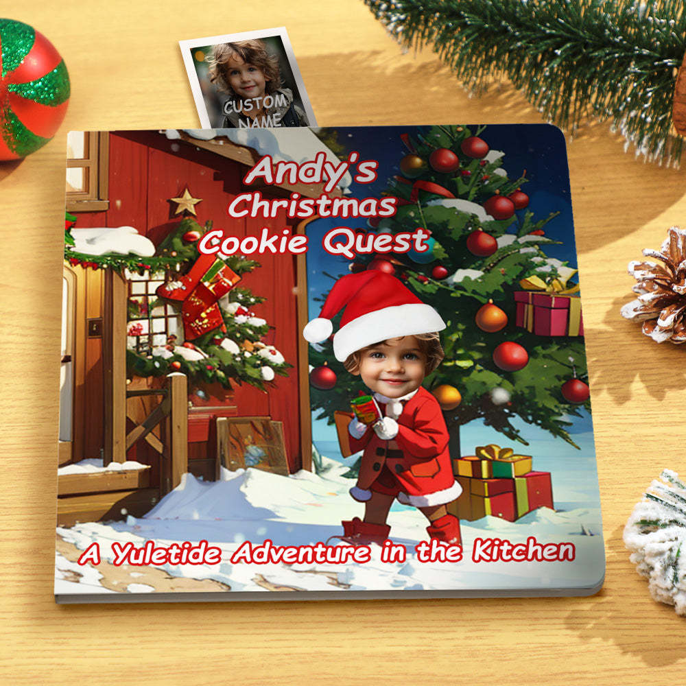 Baby's Christmas Book Custom Name and Face Christmas Gifts for Baby - yournamenecklaceau