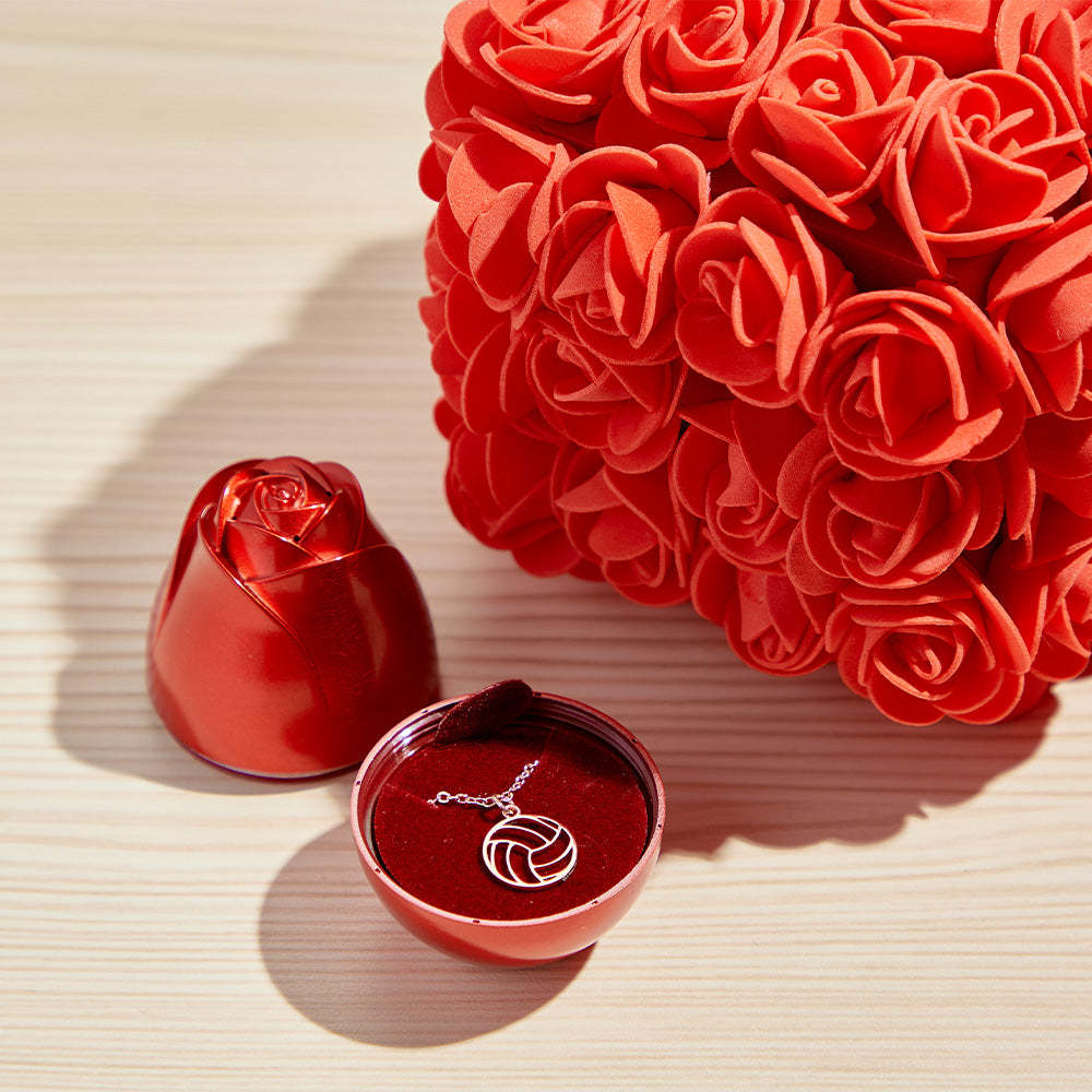 Rose Bouquet Liftable Rose Shaped Jewelry Box Romantic Gift Box - yournamenecklaceau