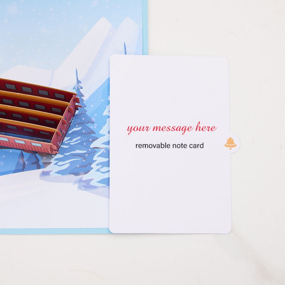 Steam Train 3D Pop Up Greeting Card - yournamenecklaceau