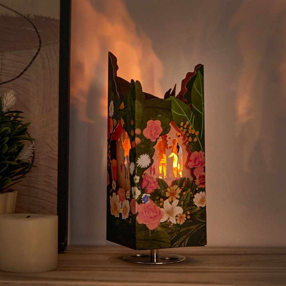 Mother Silhouette 3D Paper Music Box Gift for Mother's Day - yournamenecklaceau