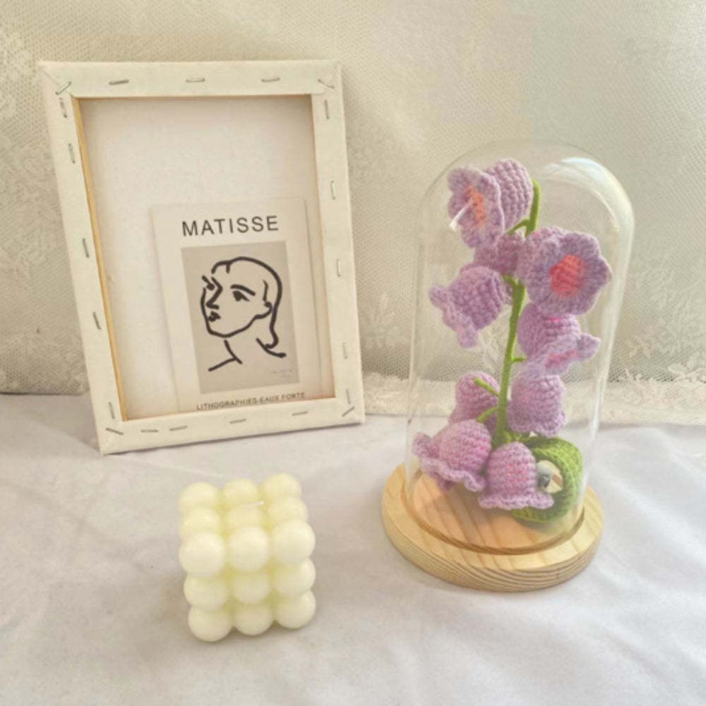 Lily of the Valley Flower Night Lights Crochet Artificial Lily Lamp Home Decor Gifts - yournamenecklaceau