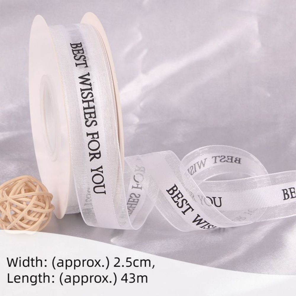 Craft Fabric Ribbon for Gift Wrapping Floral Bouquets Wedding Party Decoration - yournamenecklaceau
