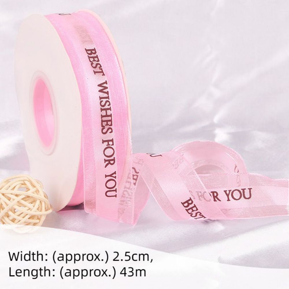 Craft Fabric Ribbon for Gift Wrapping Floral Bouquets Wedding Party Decoration - yournamenecklaceau