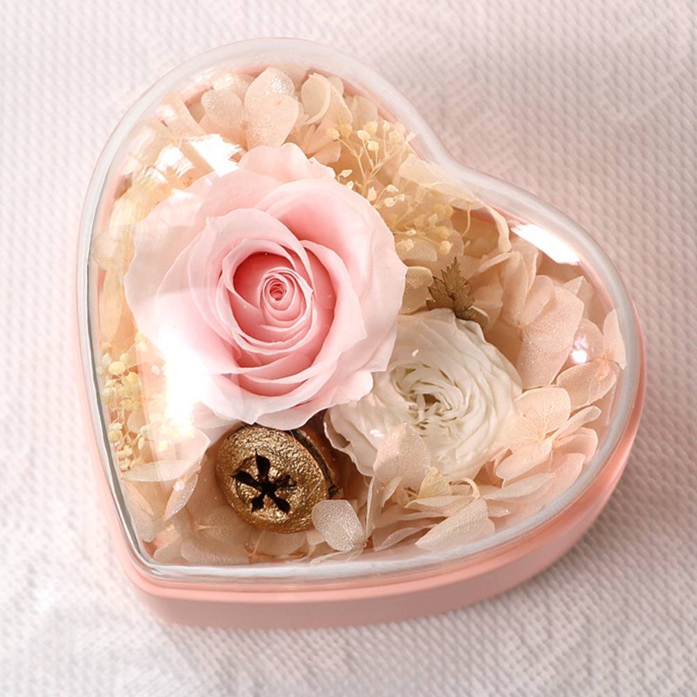 Rose Jewelry Box Heart Gift Box Necklace Gift Box Valentine's Day Gift for Her - yournamenecklaceau