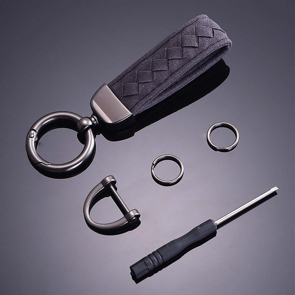 Leather Keychain Gifts for Men and Birthday Gift for Boyfriend - yournamenecklaceau