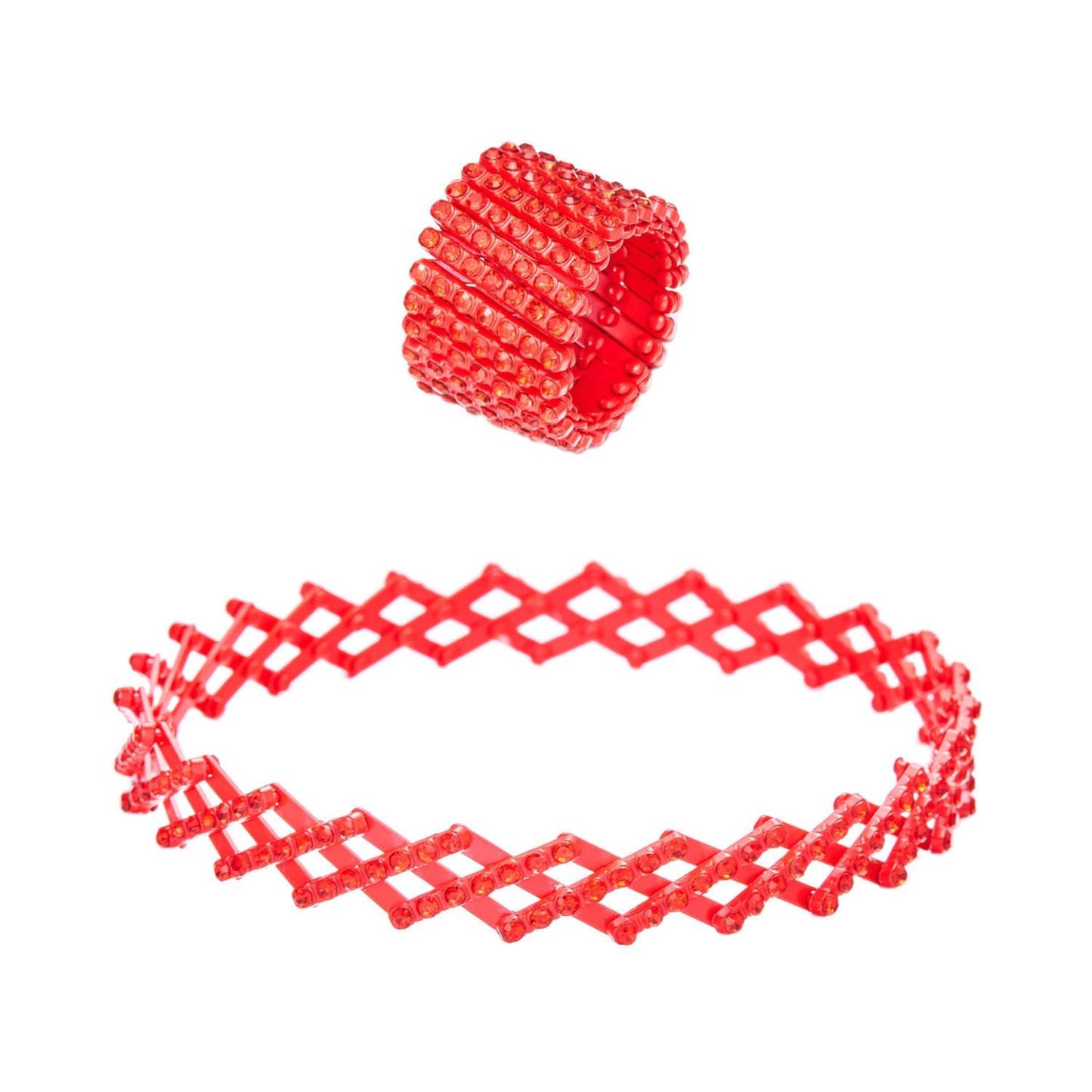 2 in 1 Magic Retractable Ring Bracelet Multicolor Deformable Bracelet Fashion Size Adjustable Ring - yournamenecklaceau