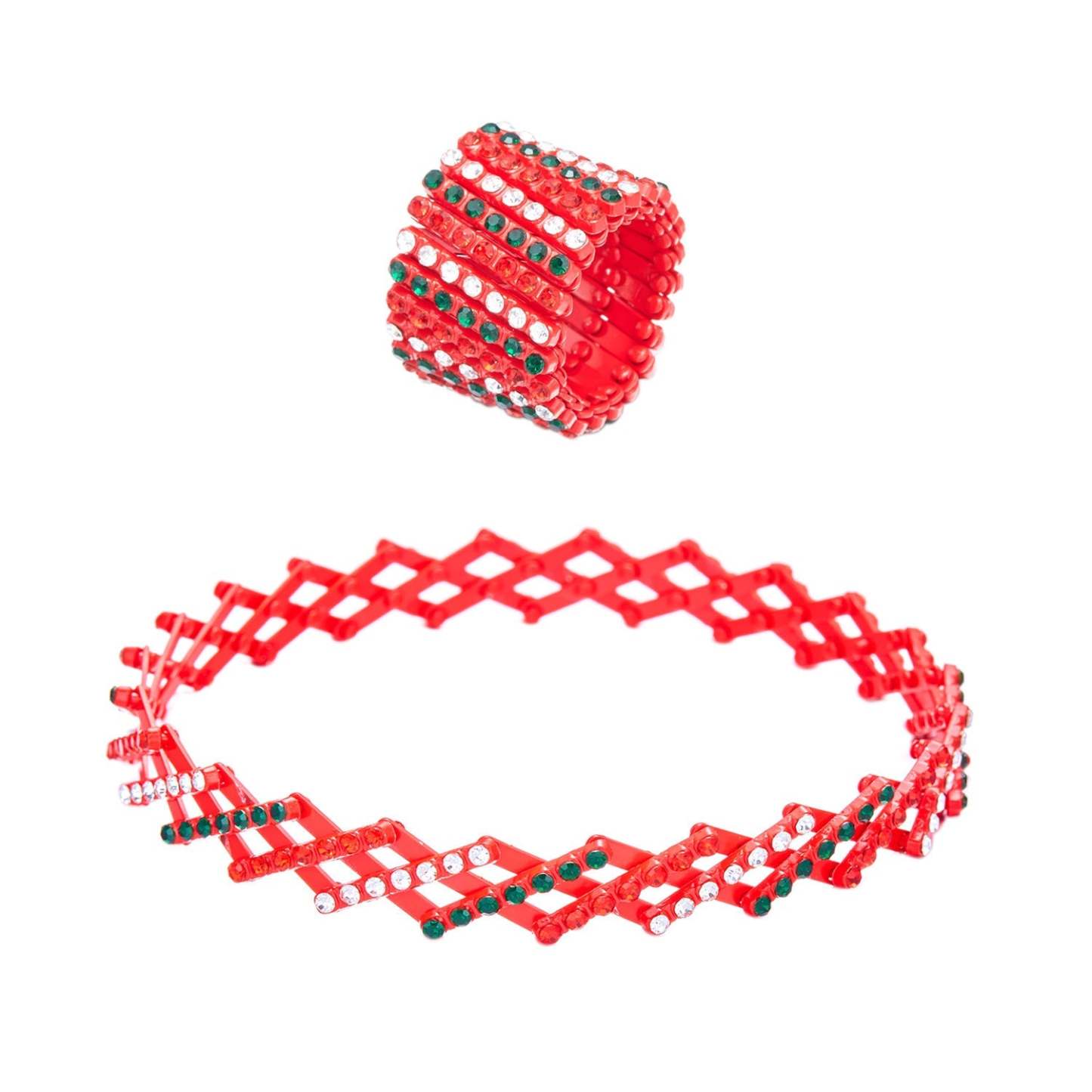 2 in 1 Magic Retractable Ring Bracelet Multicolor Deformable Bracelet Fashion Size Adjustable Ring - yournamenecklaceau