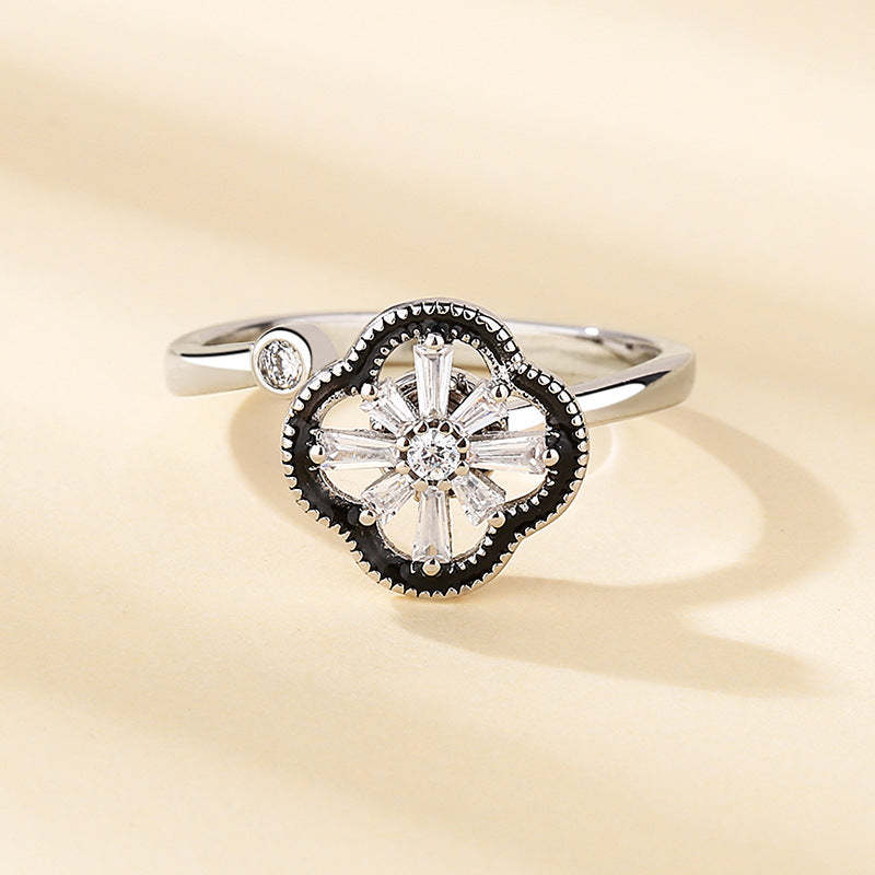 Spinner Ring Relieving Anxiety Adjustable Rotating Ring Jewelry Gifts for Women - yournamenecklaceau