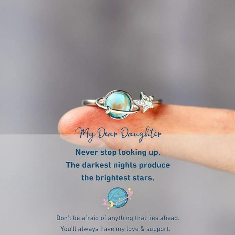 Fidget Ring for Anxiety Adjustable Star Anxiety Relief Spinner Ring Jewelry Gifts - yournamenecklaceau
