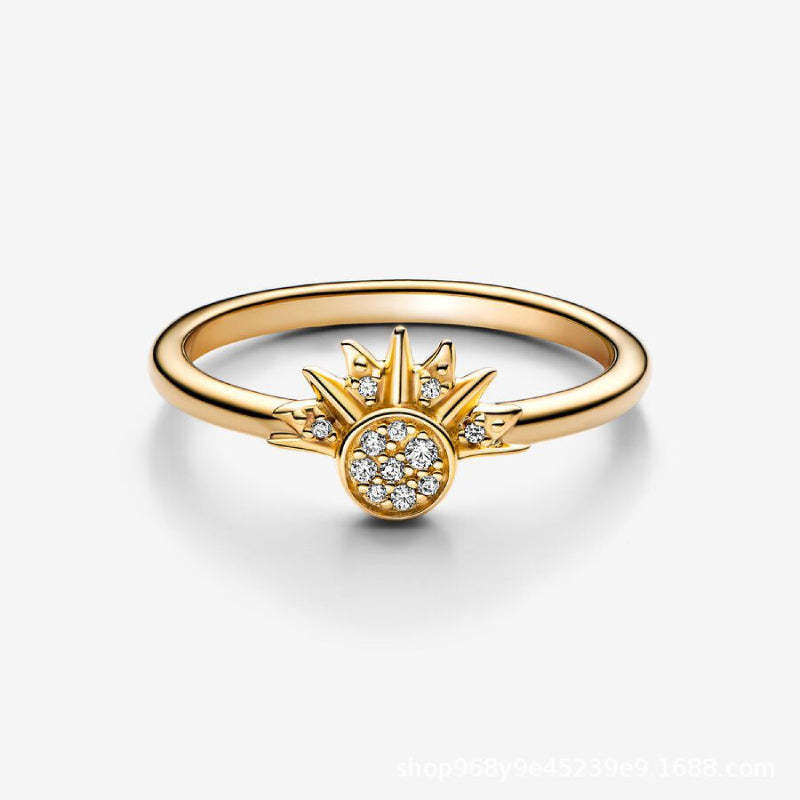 Sun Moon Ring Matching Rings Couple Rings Jewelry Gift for Her or Him - yournamenecklaceau