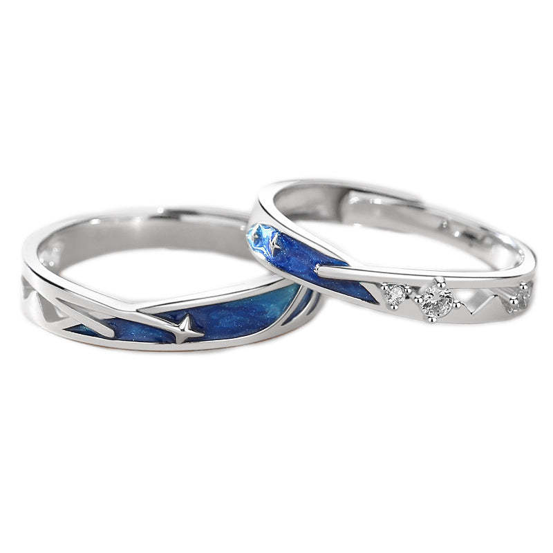 Meteor Star Couple Rings Matching Rings Adjustable Ring Jewelry Gift - yournamenecklaceau