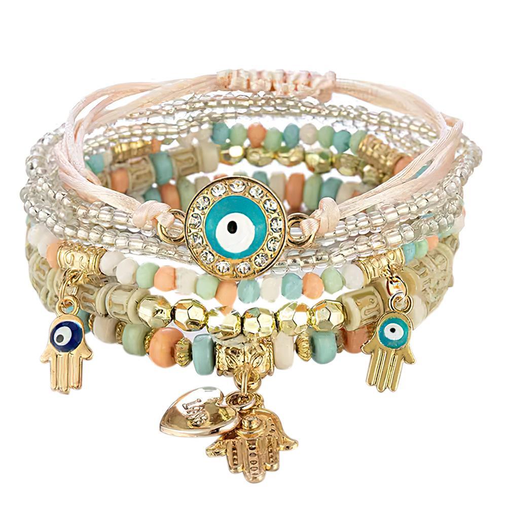 Bohemia Style Stacking Bracelets Special Summer Gifts - yournamenecklaceau