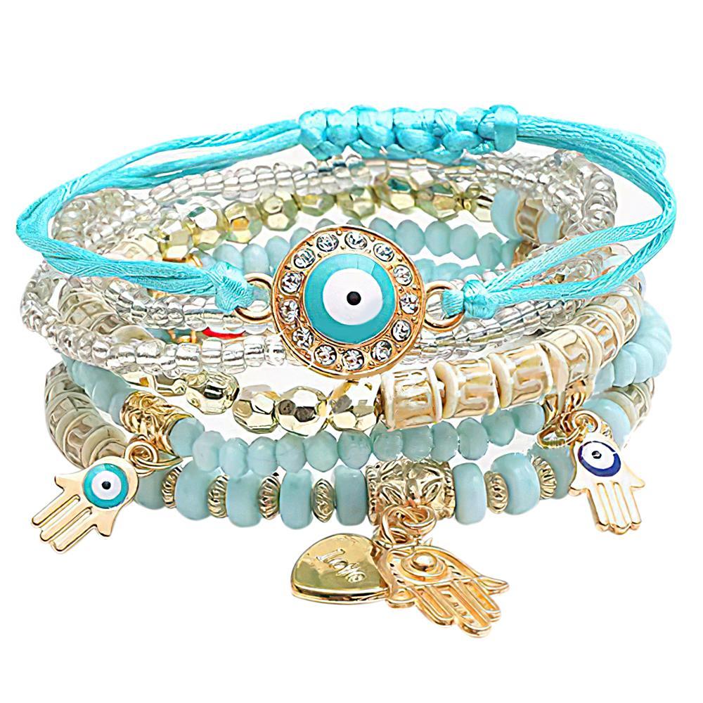 Bohemia Style Stacking Bracelets Special Summer Gifts - yournamenecklaceau