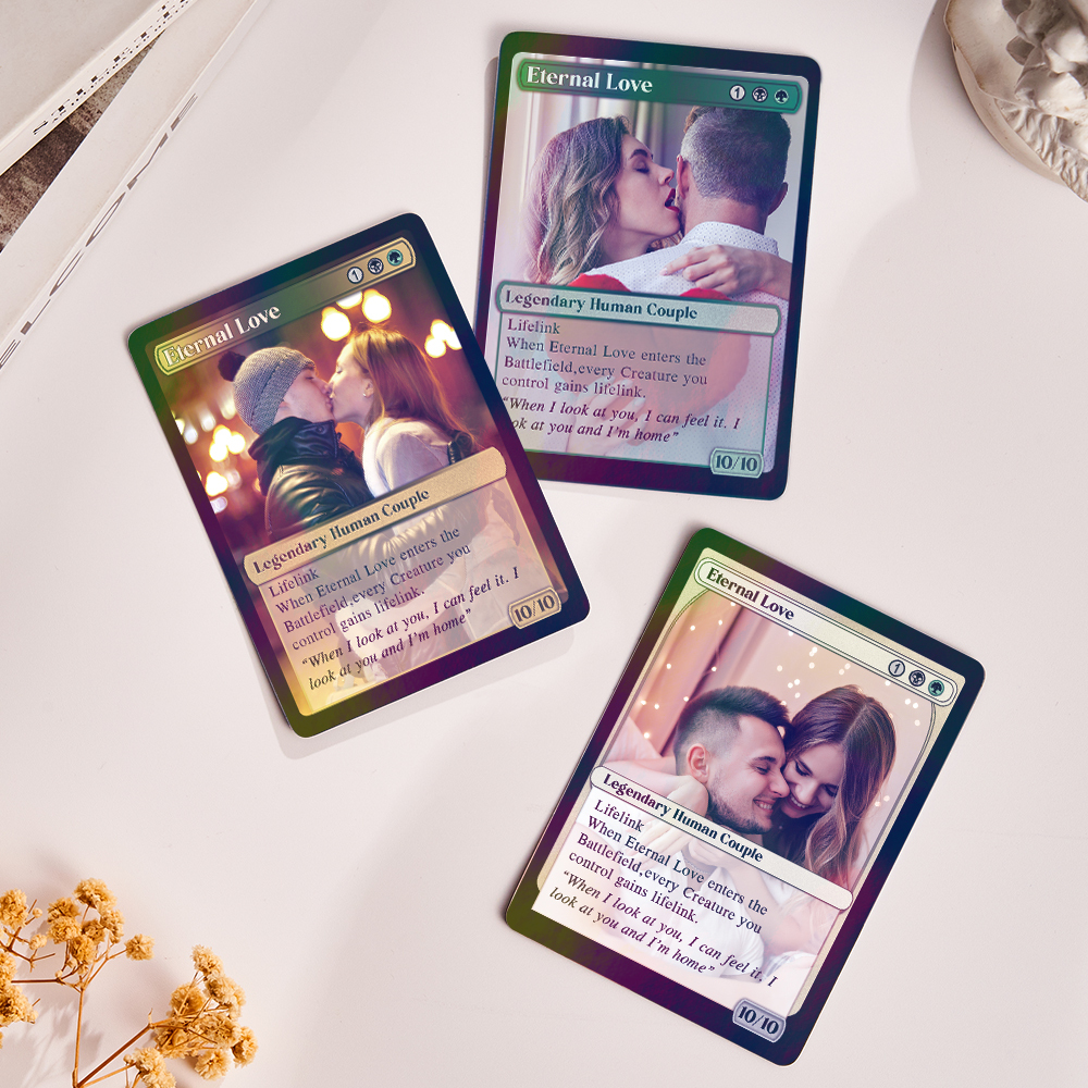 Custom Foil Collectible Card Personalized Fantasy Game Card Unique Gift for TCG Players - NameNecklaceAU