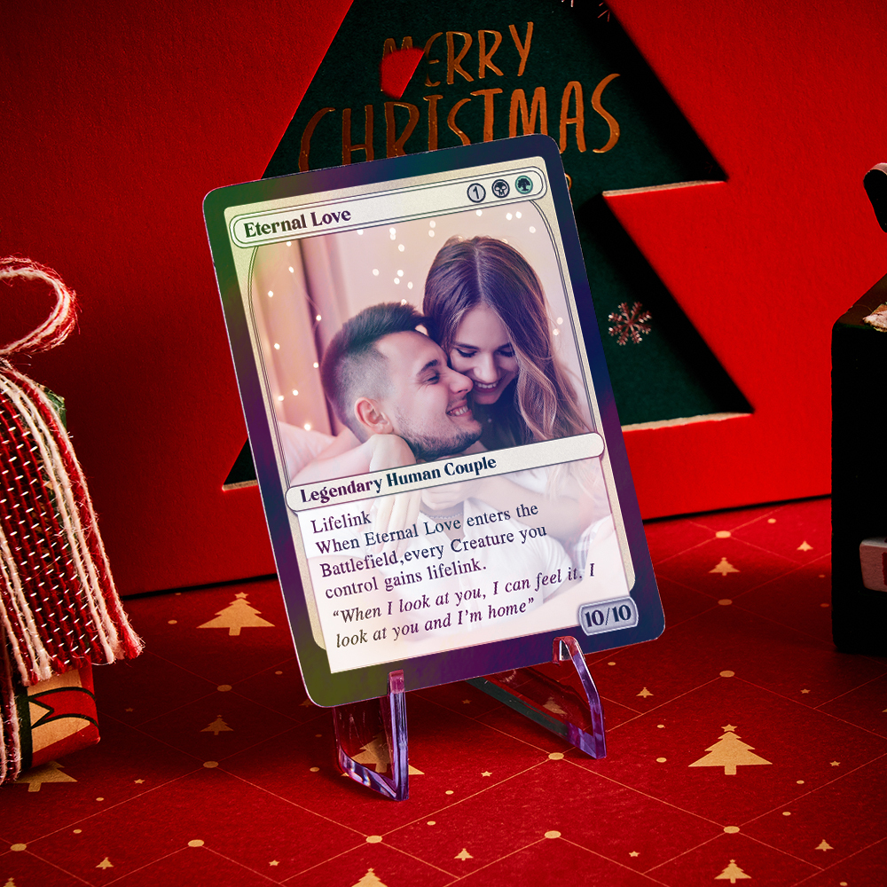 Custom Foil Collectible Card Personalized Fantasy Game Card Unique Gift for TCG Players - NameNecklaceAU