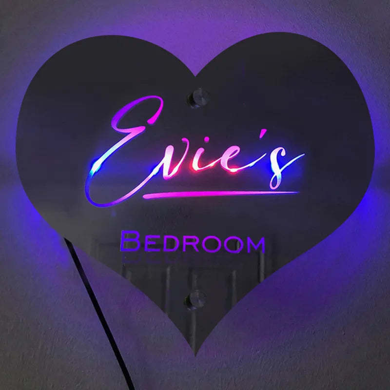 Personalized Name Mirror Sign Optional Templates Neon Sign With LED Lights Custom Text Multicolor Glow Wall Decor Gift for Family - yournamenecklaceau