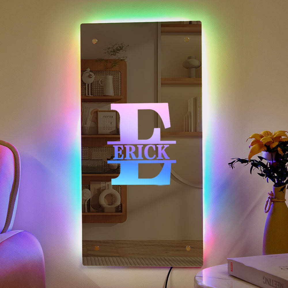 Custom Letter Wall Mirror Monogram Family Gift - yournamenecklaceau