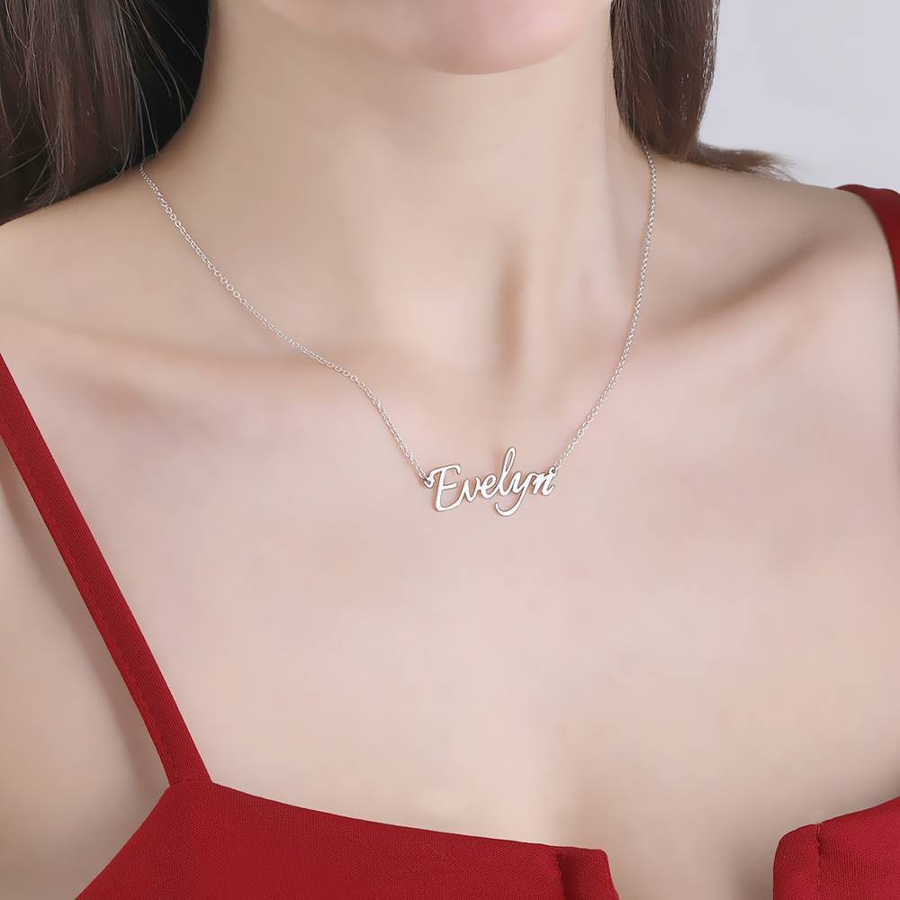 Personalized Name Necklace Silver Custom Name Necklace - Personalize Your Style