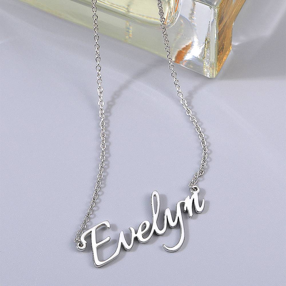 Personalized Name Necklace Silver Custom Name Necklace - Personalize Your Style