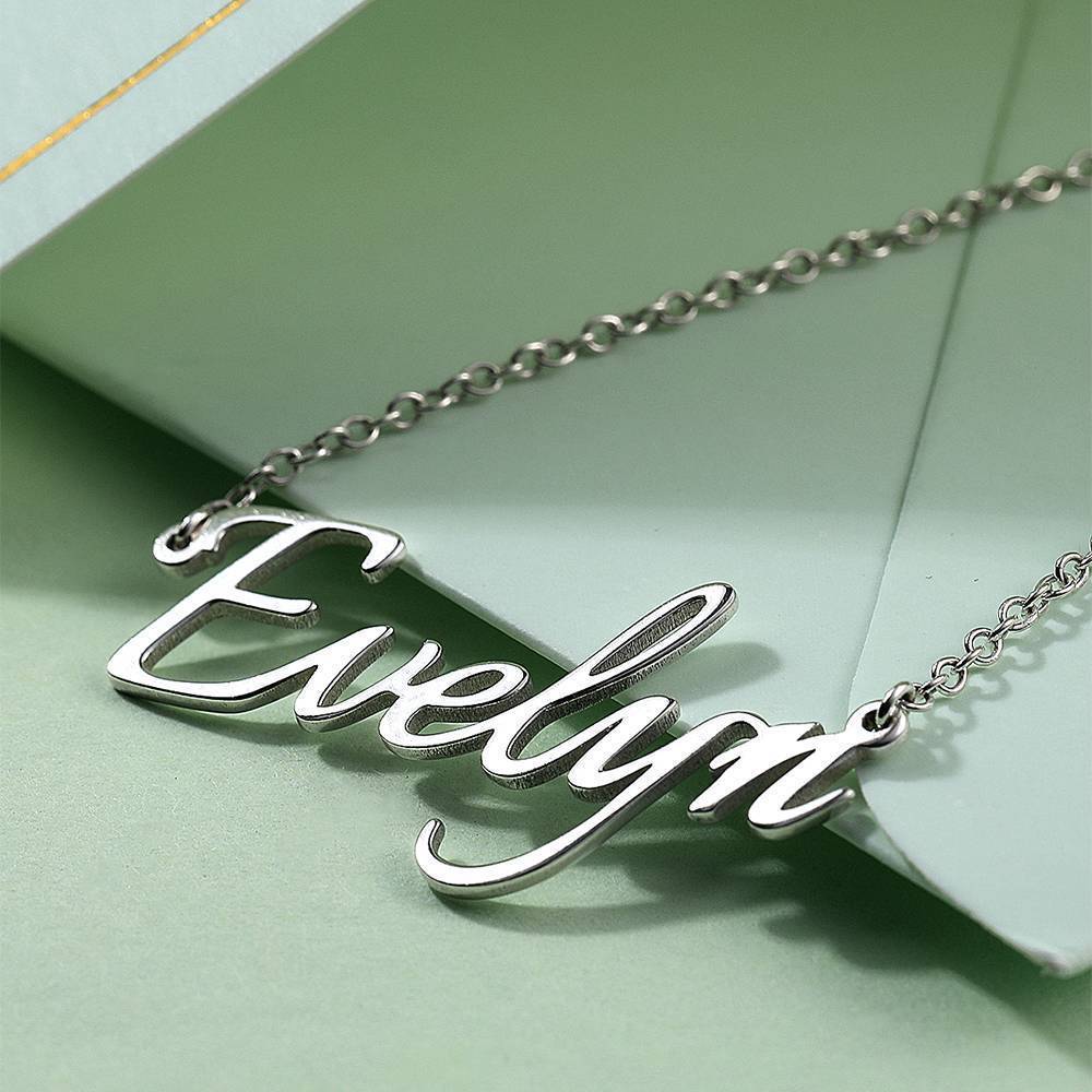 Personalized Name Necklace Silver Custom Name Necklace - Personalize Your Style