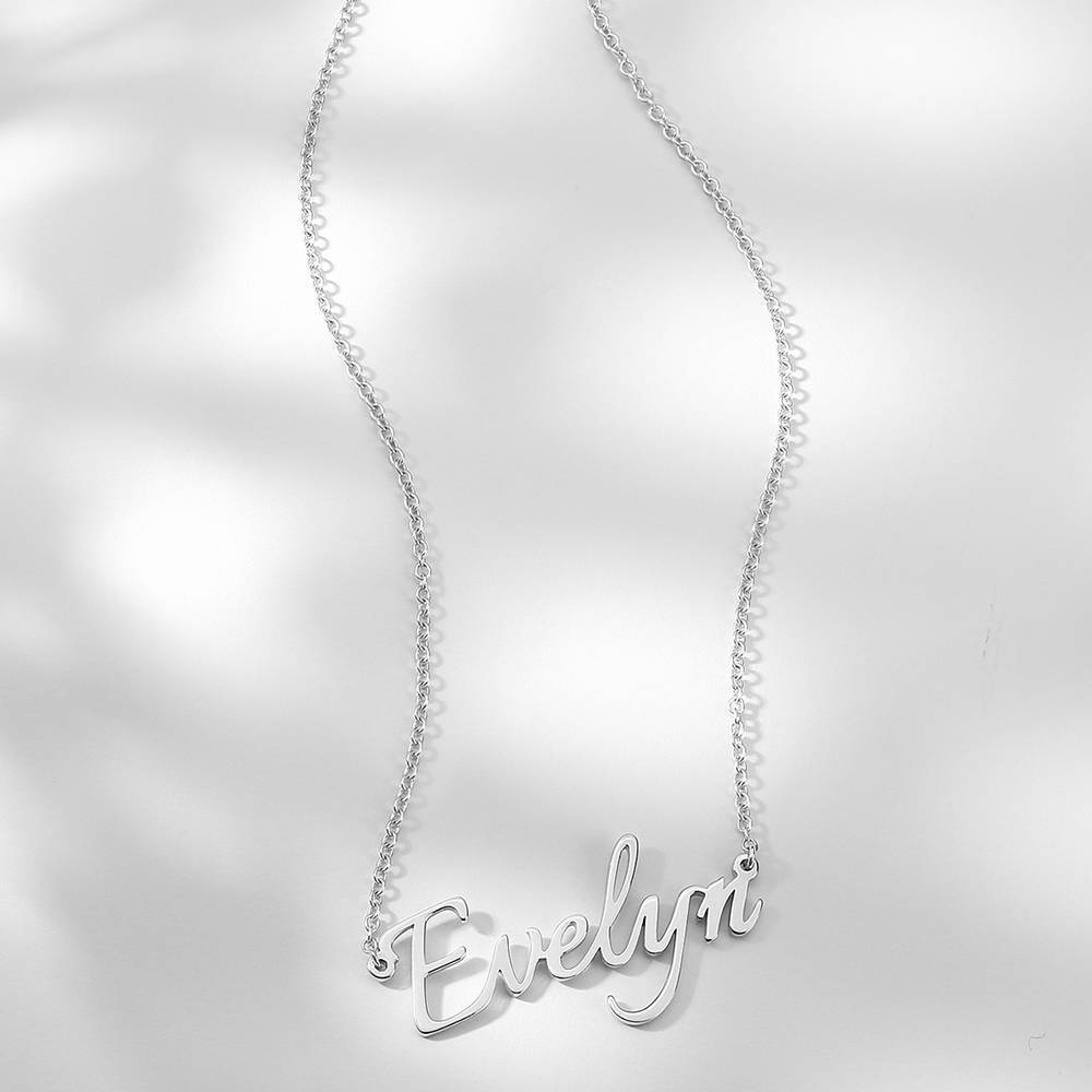 Personalized Name Necklace Silver Custom Name Necklace - Personalize Your Style