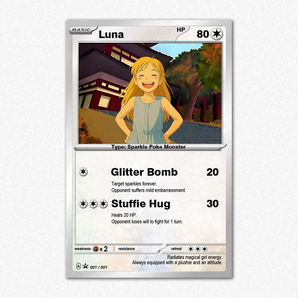 Custom Trading Card for Kids – Personalized Cartoon Gift from Photo – Fun Gift for Boys - NameNecklaceAU