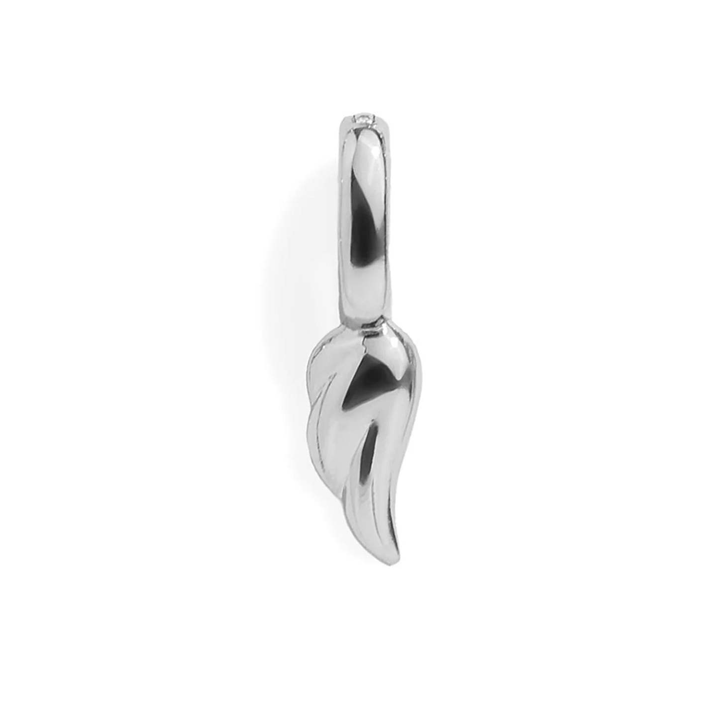 ANGEL WING CHARM - SILVER - yournamenecklaceau