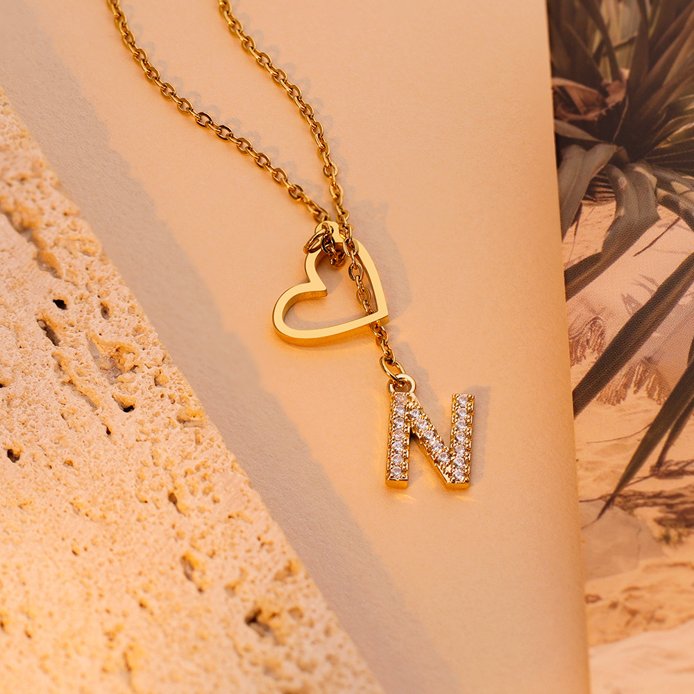 Custom Initial Necklace Personalized Initial Pendant Necklace Minimalist Single Letter Necklace Gift for Her - NameNecklaceAU