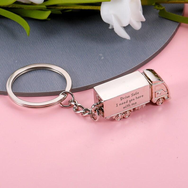 Drive safe, I need you here with me, Drive Safe Keychain, Personalized Keyring For Boyfriend, Anniversary Gift, Christmas Gift For Boyfriend - NameNecklaceAU