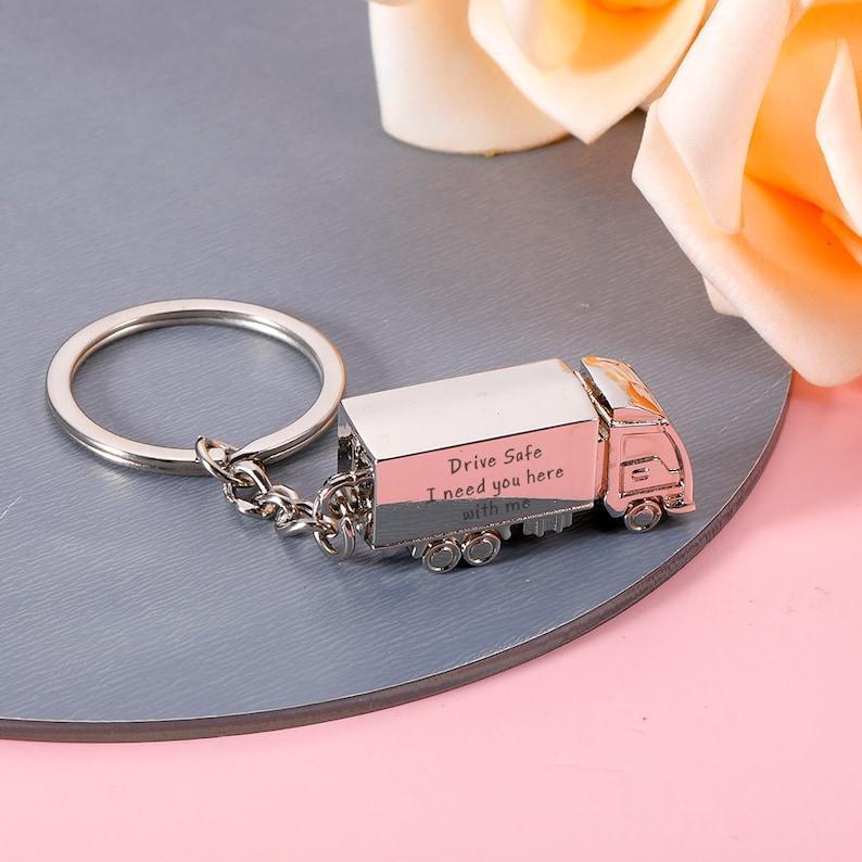 Drive safe, I need you here with me, Drive Safe Keychain, Personalized Keyring For Boyfriend, Anniversary Gift, Christmas Gift For Boyfriend - NameNecklaceAU