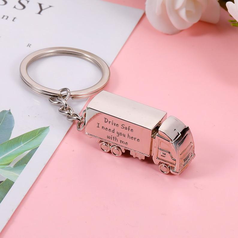 Drive safe, I need you here with me, Drive Safe Keychain, Personalized Keyring For Boyfriend, Anniversary Gift, Christmas Gift For Boyfriend - NameNecklaceAU