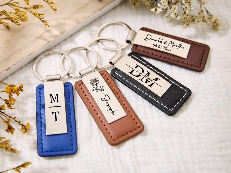 Personalized Metal Keychain,Drive Safe Keychain, Custom Engraved Stainless Steel Keychain,Gift for Dad, Brother, Grandpa, Stepfather, Him - NameNecklaceAU