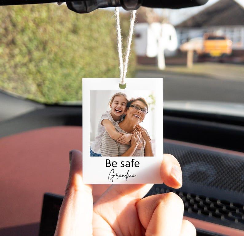 Personalised Photo Car Hanging Ornament Driving Test Pass Polaroid First Car Custom Charm Gift Drive Safe New Driver Boyfriend Girlfriend - NameNecklaceAU