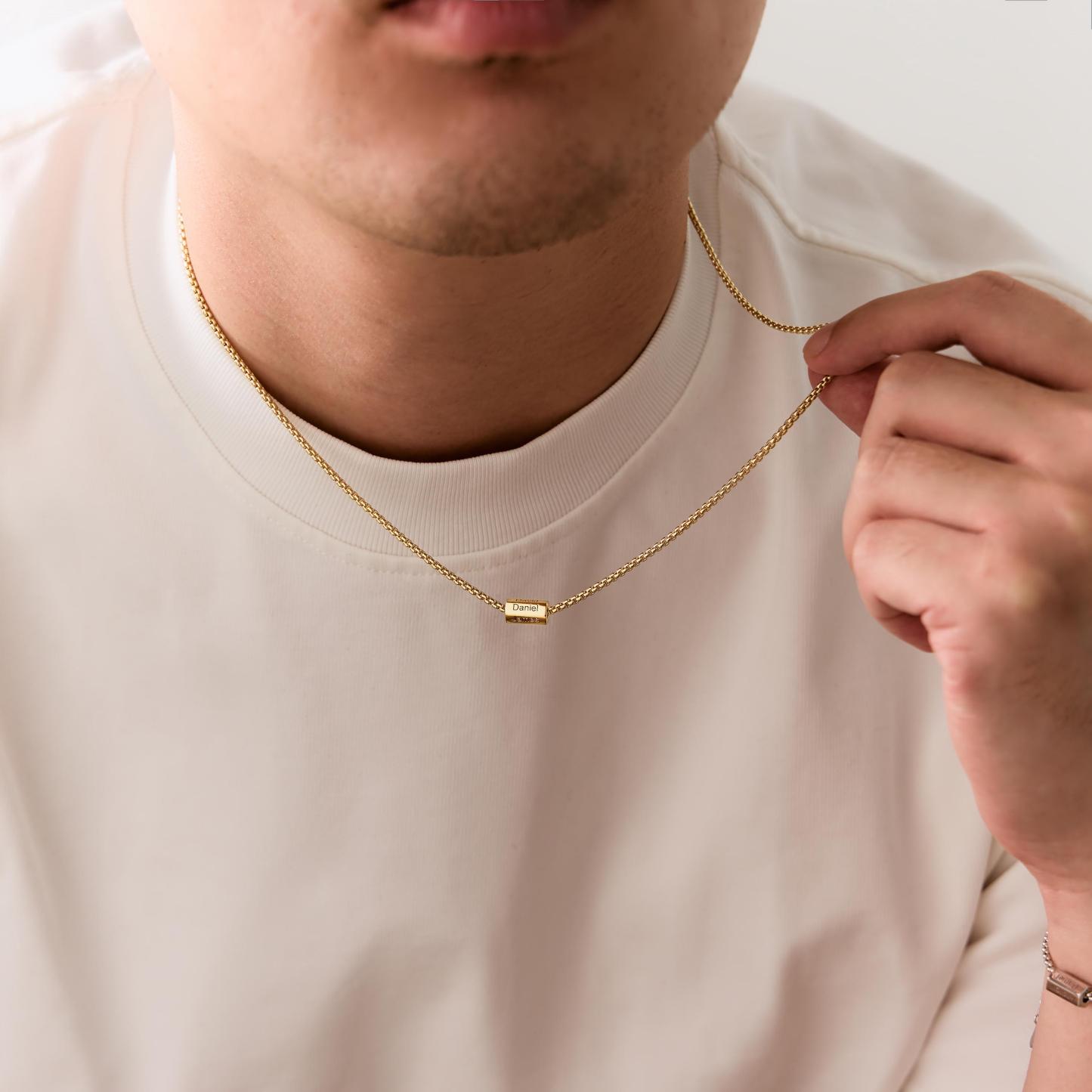 Custom Men's Name Necklace Personalized Multi-Name Pendant Necklace Valentine's Gift for Him - NameNecklaceAU