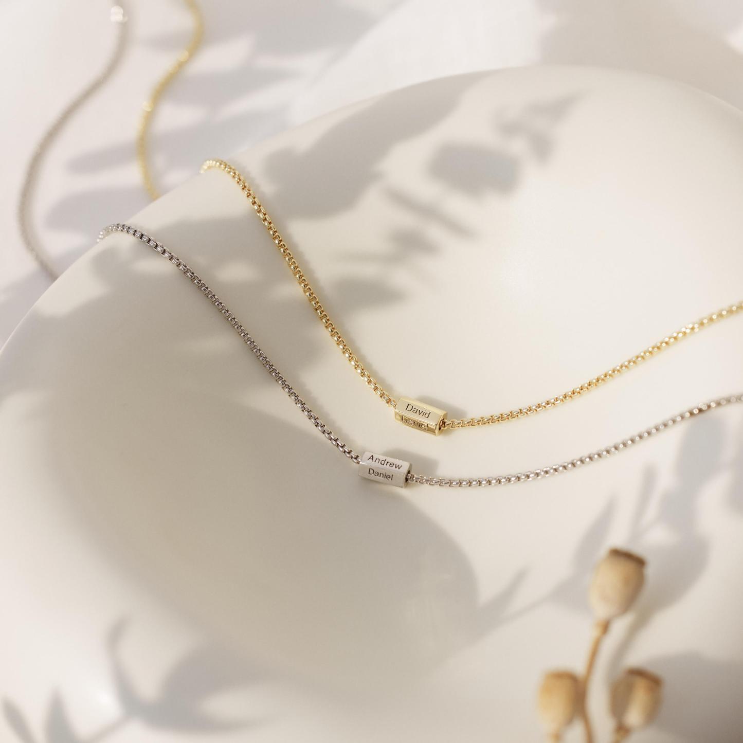 Custom Men's Name Necklace Personalized Multi-Name Pendant Necklace Valentine's Gift for Him - NameNecklaceAU