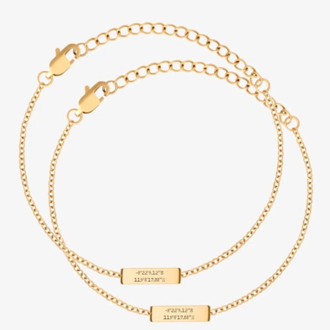 personalized  Gold and silver matching couples bracelet set-matching bracelets for couples  anniversary bracelets custom engraved jewelry