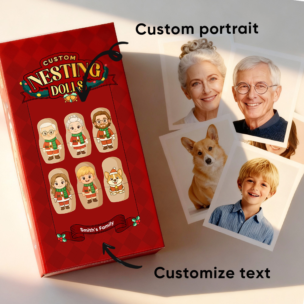 Custom Exclusive Packaging for Nesting Dolls - NameNecklaceAU