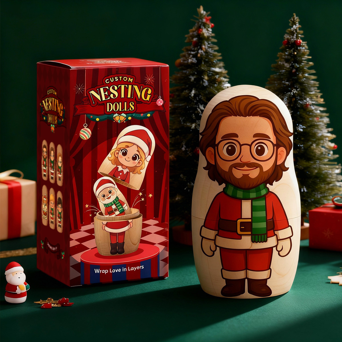 Custom Exclusive Packaging for Nesting Dolls - NameNecklaceAU