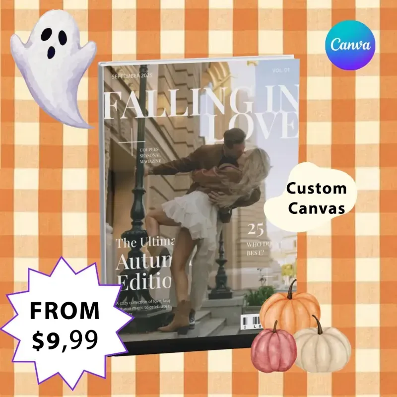 Personalized LOVE STORY Magazine 16 Pages Magazine for Couples on Valentine's Day - NameNecklaceAU