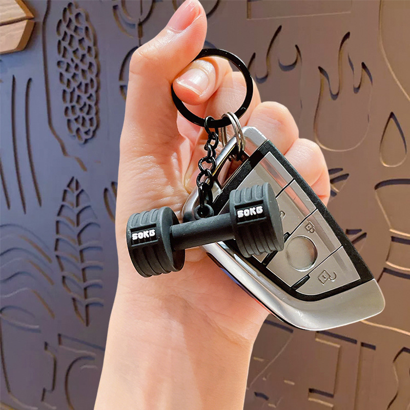 Mini Dumbbell Keychain Fitness Gym Keyring Bag Charm Gift for Gym Lovers - NameNecklaceAU