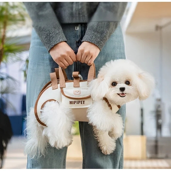 Pet Carrier for Small Dogs Adjustable Shoulder Handbag Pet Traction Pack Portable Breathable Crossbody Backpack - NameNecklaceAU