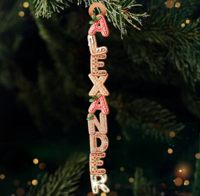 Custom Rainbow Letter Ornaments – Personalized Name Christmas Gifts for Children - NameNecklaceAU