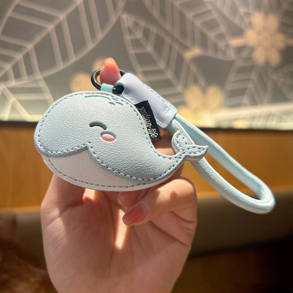 Cute PU Leather Animal Keychain Kawaii Leather Food And Animal Keyring Novelty Cartoon PU Leather Keychain Set - NameNecklaceAU