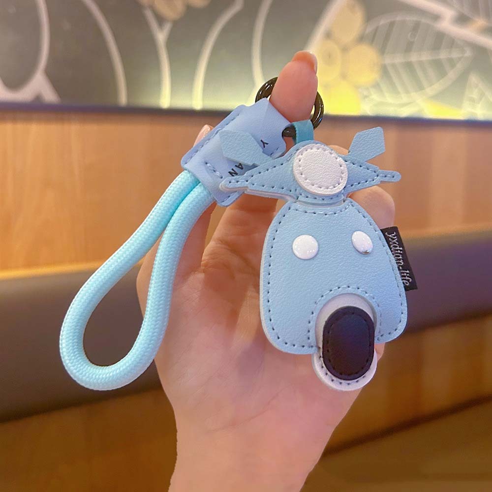 Cute PU Leather Animal Keychain Kawaii Leather Food And Animal Keyring Novelty Cartoon PU Leather Keychain Set - NameNecklaceAU