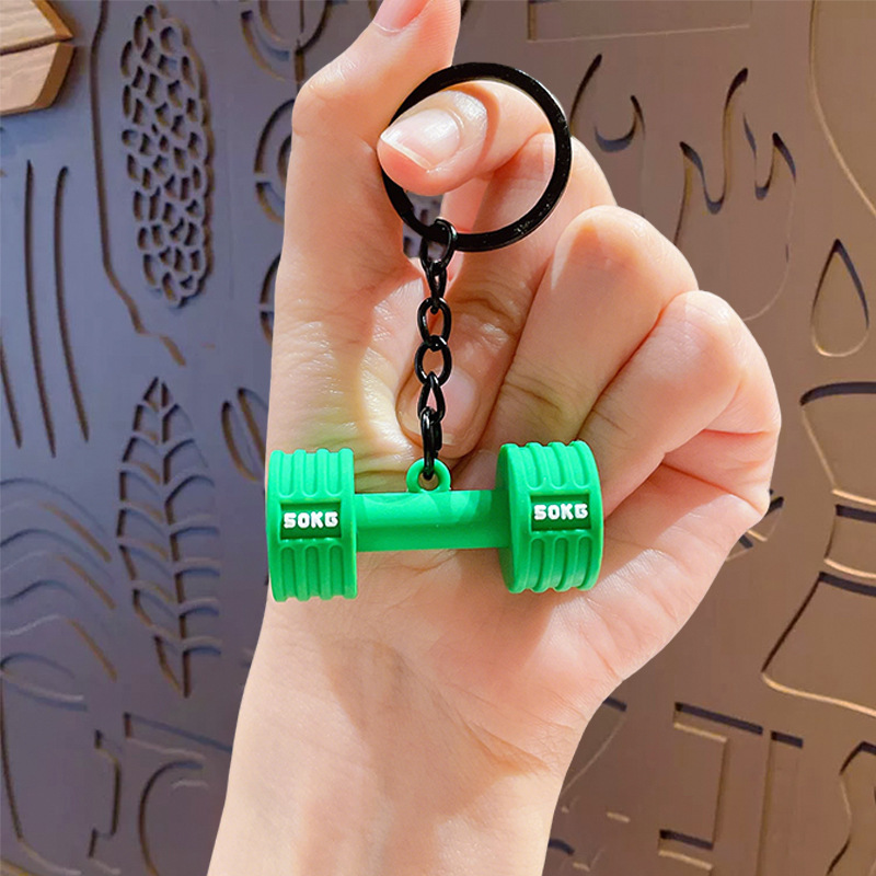 Mini Dumbbell Keychain Fitness Gym Keyring Bag Charm Gift for Gym Lovers - NameNecklaceAU