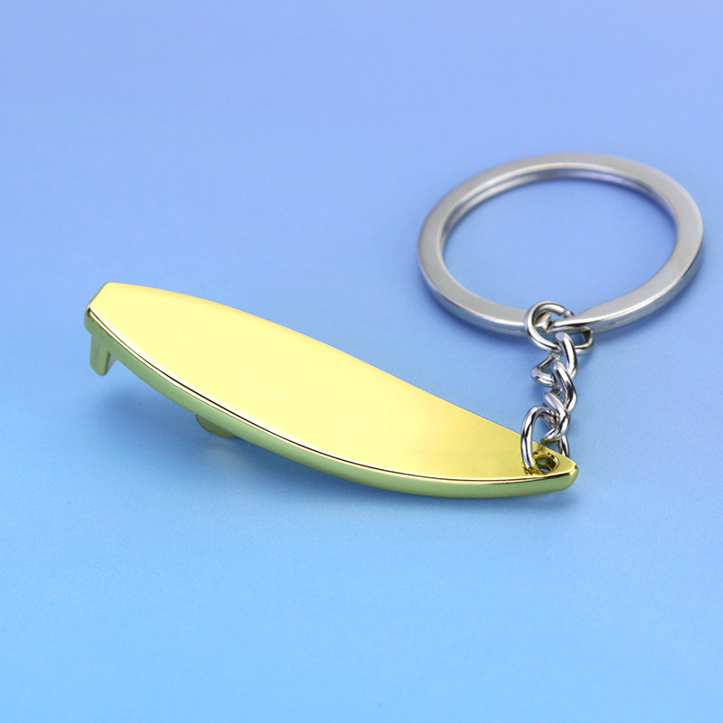 Surfboard Bottle Opener Keychain Metal Surfing Keychain Metal Surfboard Keychain Bottle Opener Surfer Key Ring Gift for Him - NameNecklaceAU