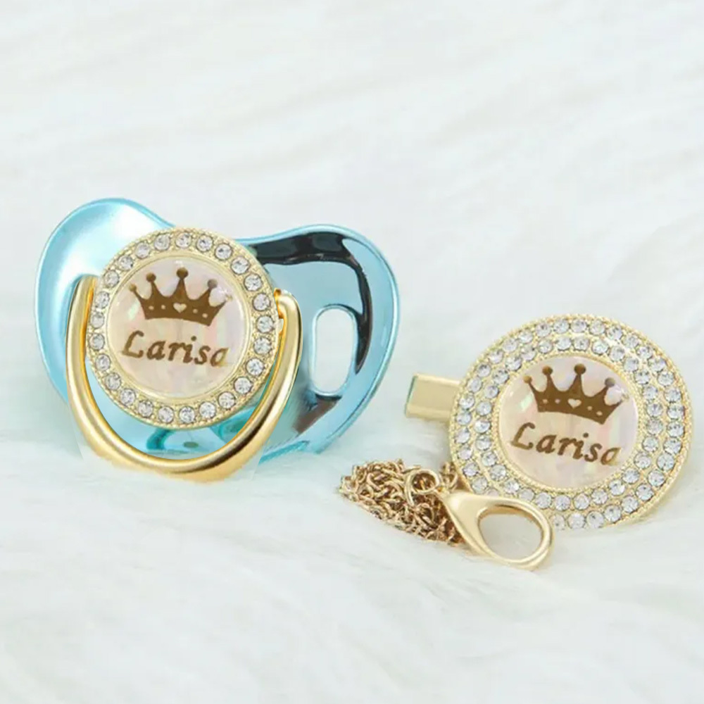 Personalized Name Exquisite Handmade Pacifier Gift for Your Little One -  NameNecklaceUK